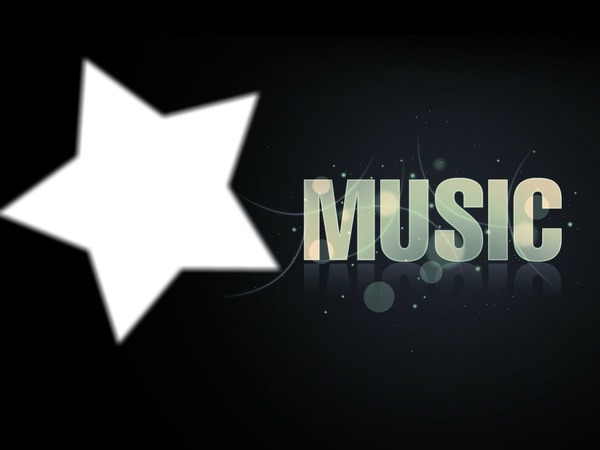 Music is my life ! Photo frame effect