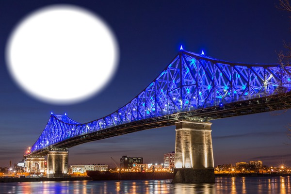 Pont Jacques-Cartier Photo frame effect