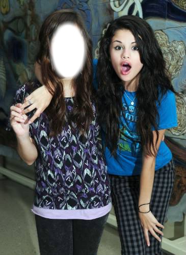 Mi foto con Selena Gomez! Montage photo