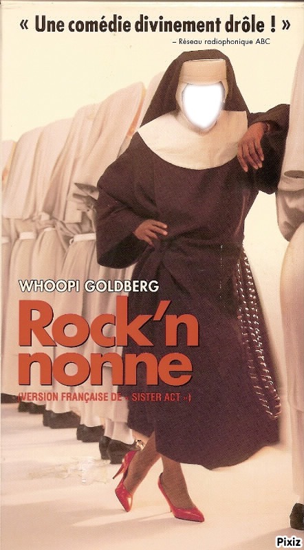 Rock'n Nonne Fotomontáž