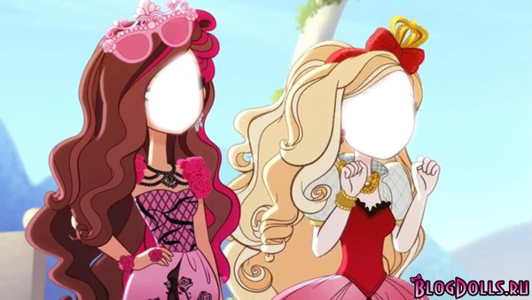 Briar Beauty and Apple White (ever after high) Fotomontáž