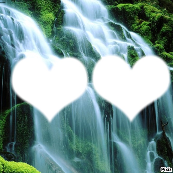 cascade coeur Фотомонтаж