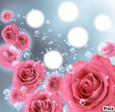 belle roses Fotomontaż