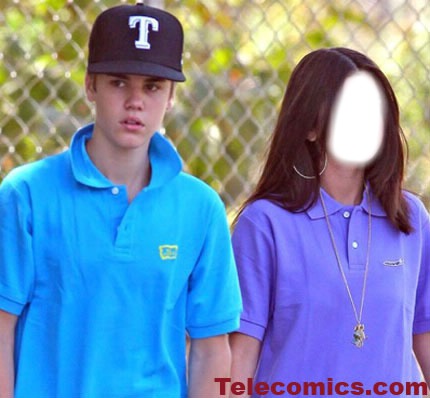 justin and selena Fotomontāža