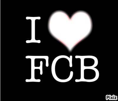 i ♥ fcb Photo frame effect