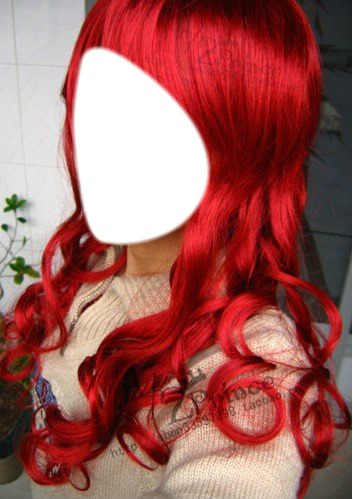 Hair red Фотомонтажа