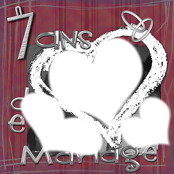 7 ANS DE MARIAGE Montage photo