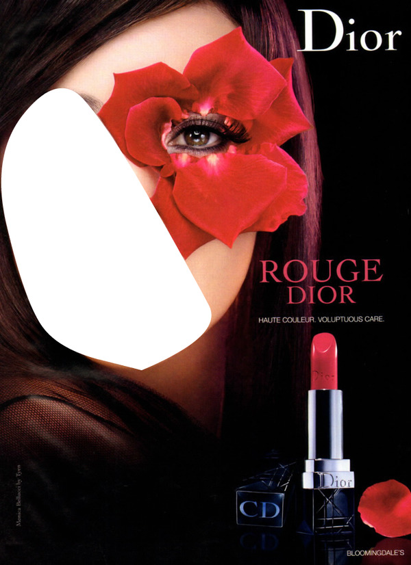 Dior Rouge Dior Lipstick Advertising フォトモンタージュ