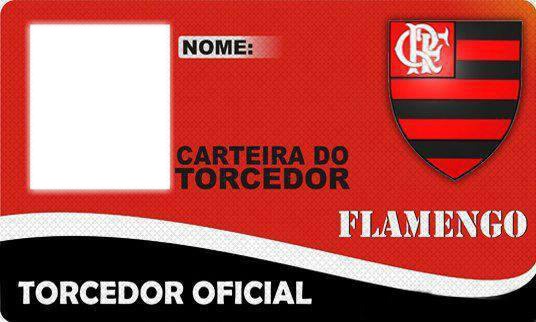 Flamengo carteira do torcedor Photo frame effect