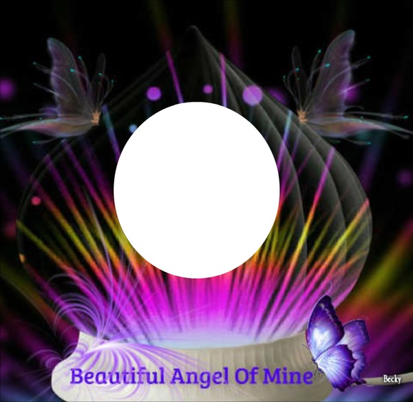 beautiful angel Photo frame effect