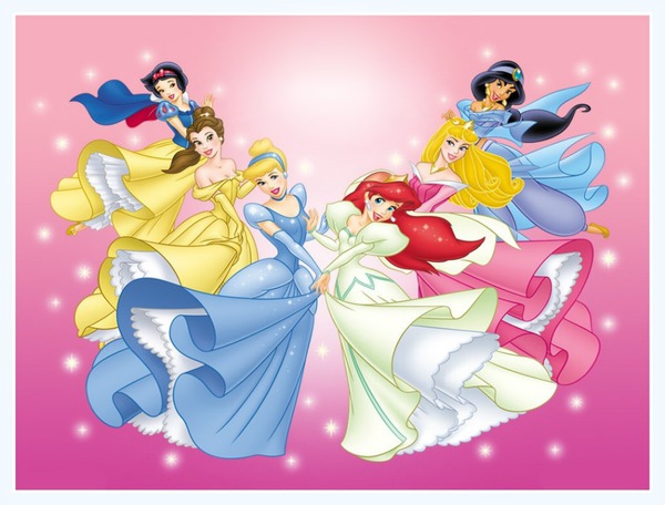princesses de Disney Fotomontaż