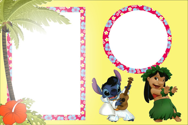 lilo and stich Photo frame effect