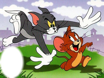 tom si jerry Photo frame effect