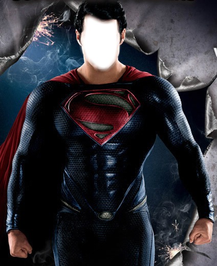 superman of steel Photo frame effect