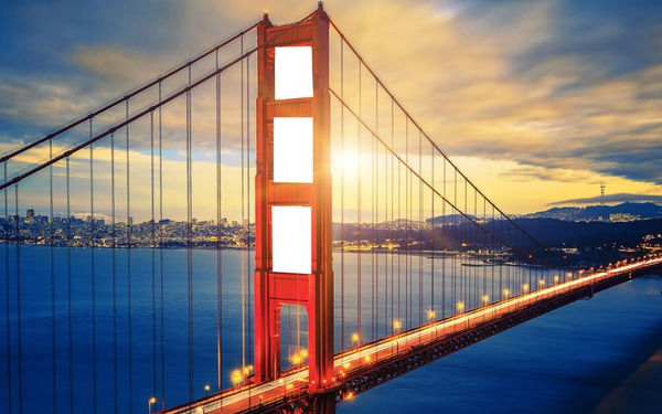 Golden Gate Fotomontáž