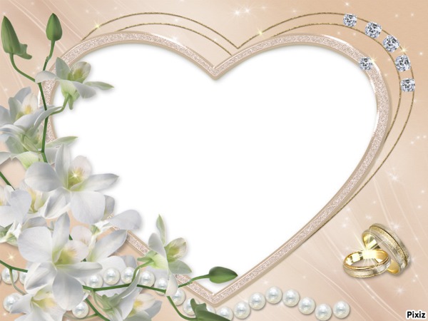 coeur de mariage フォトモンタージュ