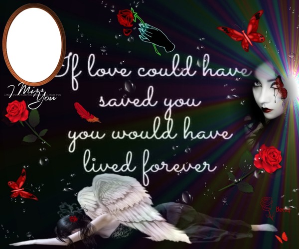 if i could of saved you Photomontage