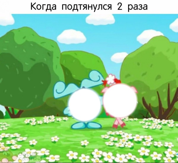 When pulled up 2 times (Krosh and Nusha (Kikoriki)) Fotomontāža
