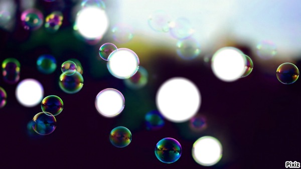 bubbles Photo frame effect