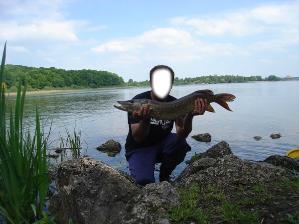 pêche au brochét Fotomontáž