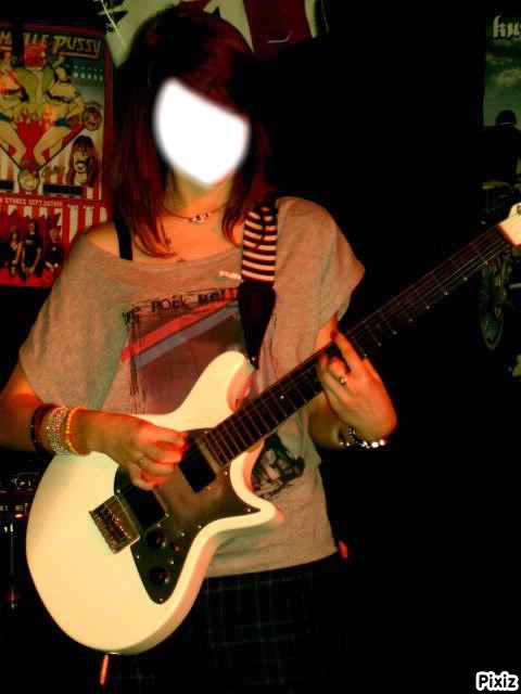 guitariste Fotomontaža