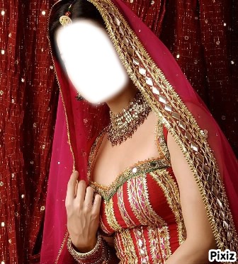wedding indian dress Fotomontažas