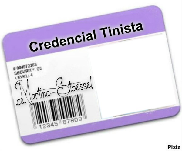 Credencial Tinista Фотомонтаж