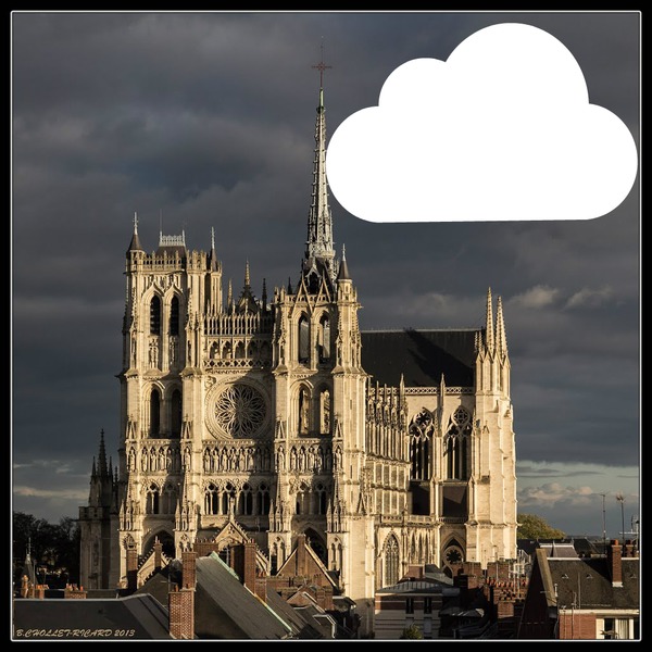 cathedrale Amiens Fotomontasje