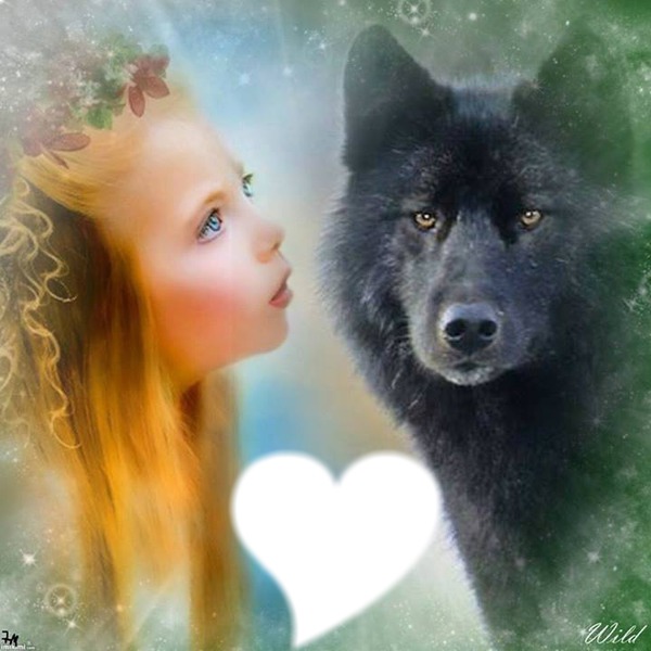 le loup et l enfant Fotomontaža