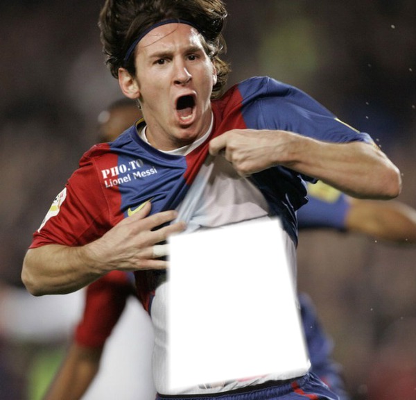 Camisa Messi Fotomontasje