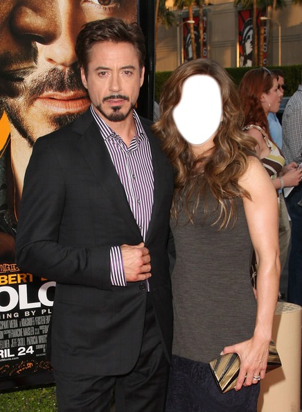 Robert Downey Jr Photo frame effect