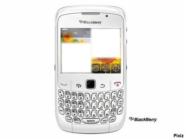 blackberry curve 8520 blanc Fotomontagem