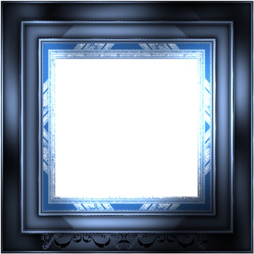 cadre bleu Photo frame effect