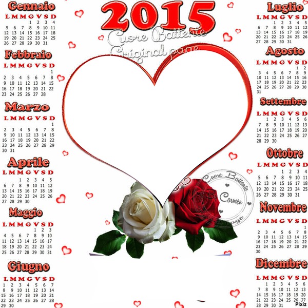 calendario 2015 Fotomontagem