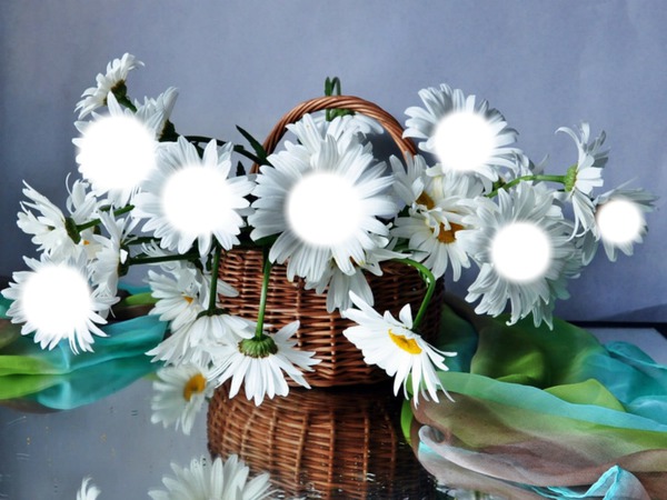 bouquet de fleurs Fotomontaż