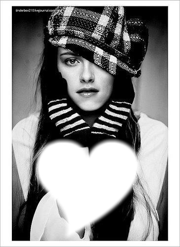 Kristen Stewart". Photo frame effect