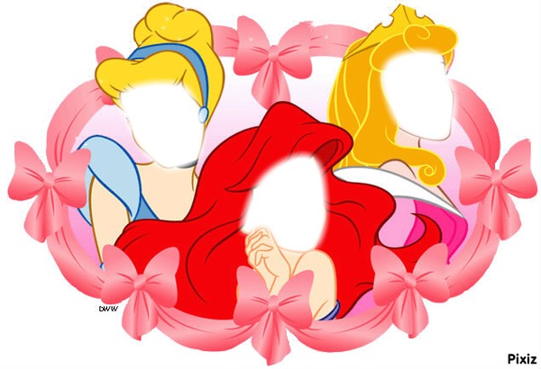 Les 3 princesses フォトモンタージュ