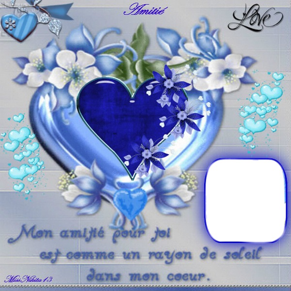 Coeur Bleu Photomontage