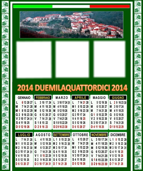 calendrier San Biagio Fotomontaža