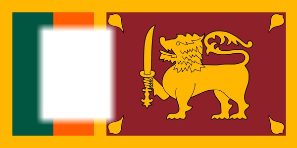 Sri Lanka flag Photomontage