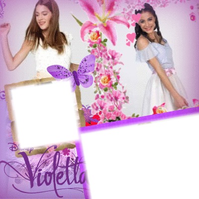 Collage Violetta Fotomontasje