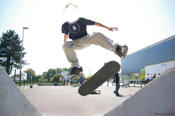 skate park Photo frame effect