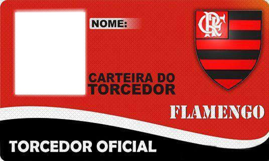 Flamengo carteira do torcedor Fotomontasje