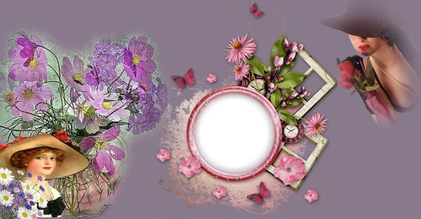 Cadre florale Fotomontáž