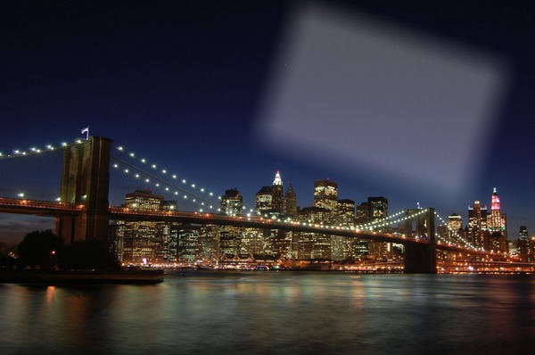 skyline new york Montaje fotografico