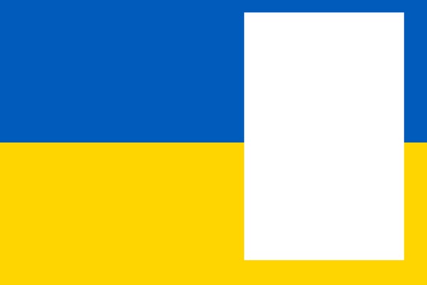 Ukraine flag Fotomontaggio