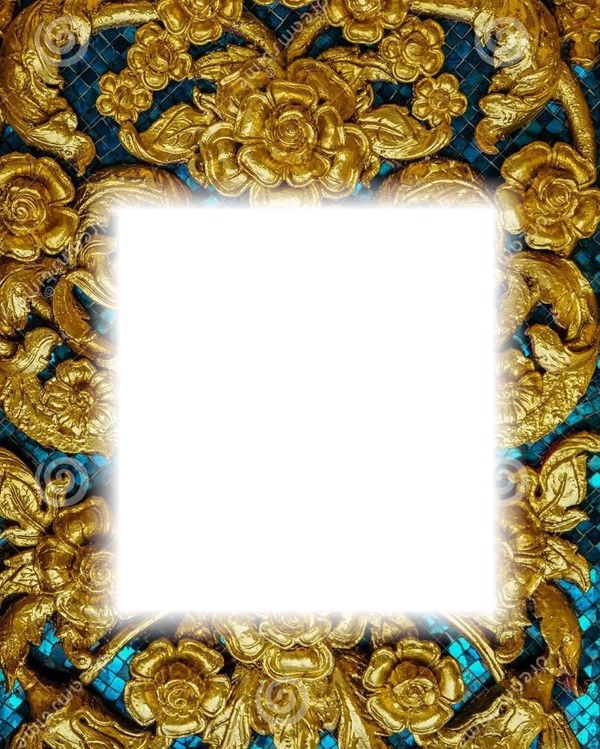 gold frame Valokuvamontaasi