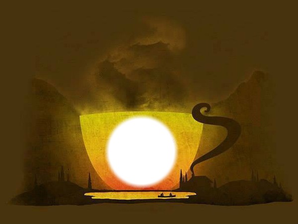 tasse de cafe Fotomontage