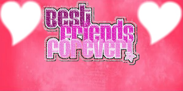 Best Friends Forever - Glitter Gilrs Фотомонтажа