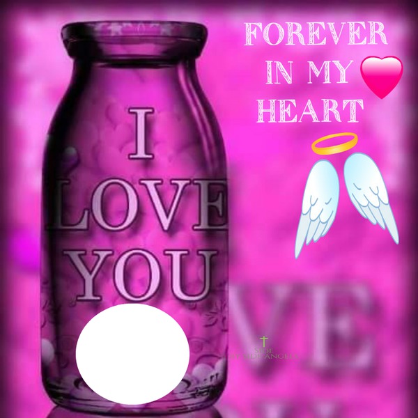 forever in my heart Photo frame effect
